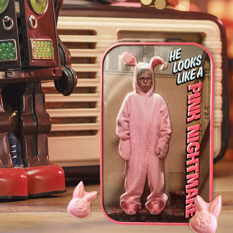 Christmas Story Pink Nightmare Wintergreen Mints Tin - - Christmas