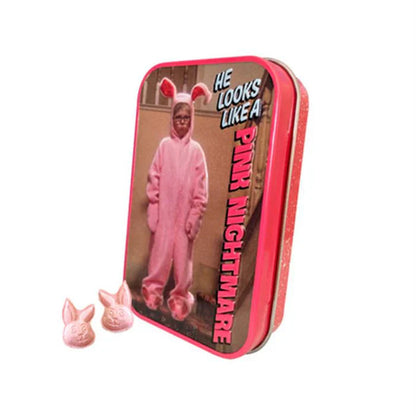 Christmas Story Pink Nightmare Wintergreen Mints Tin - - Christmas