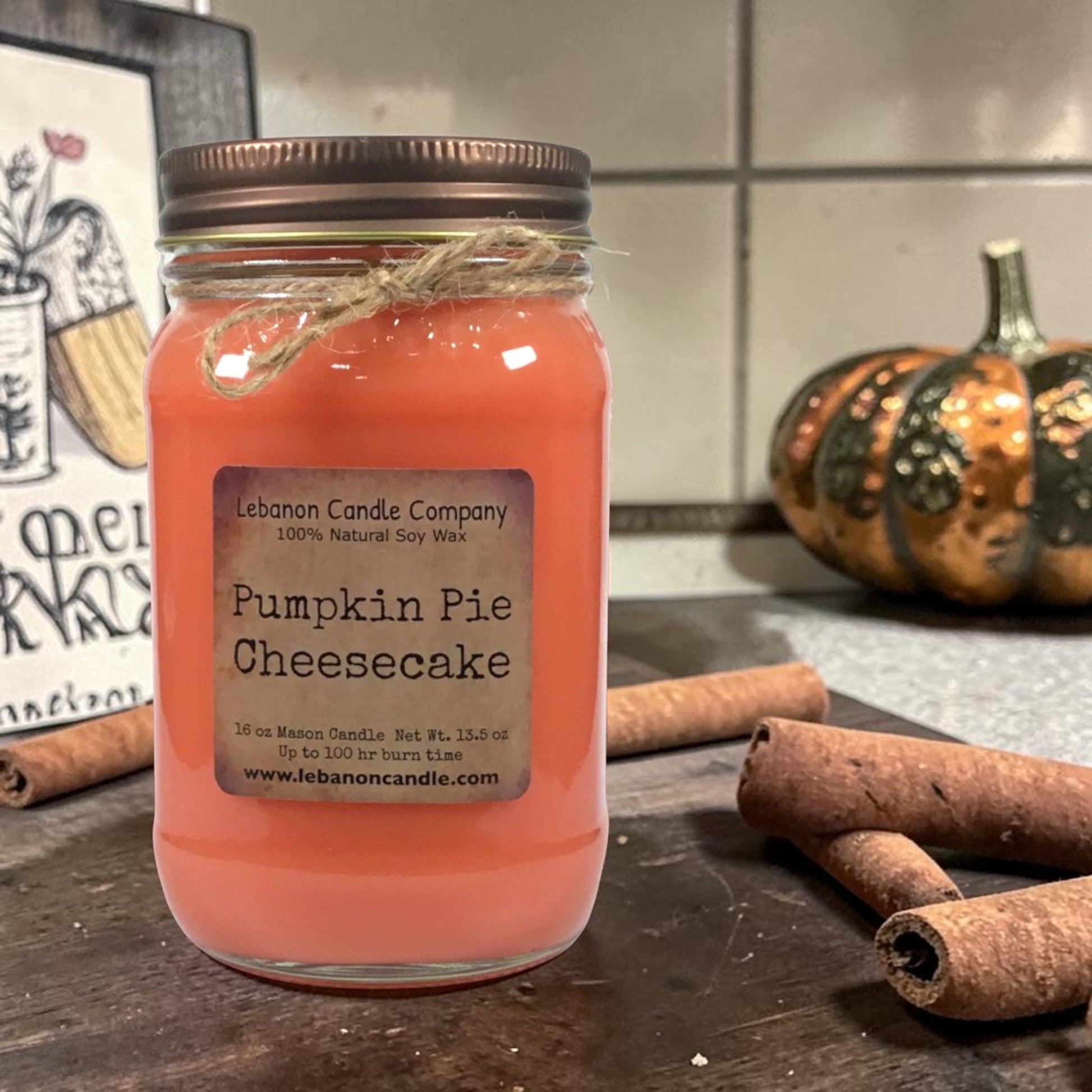 Pumpkin Pie Cheesecake Candle - - Candles & Melts