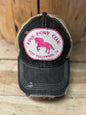 Pink Pony Club Distressed Mesh Snapback Baseball Cap- The Goat Stock- {{Product type}}
