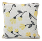 DaDa Bedding Yellow Fleur Floral Botanical Spring Tapestry Throw Pillow Cover, 16" x 16" (18112) - 1-Piece - Throw Pillow Covers