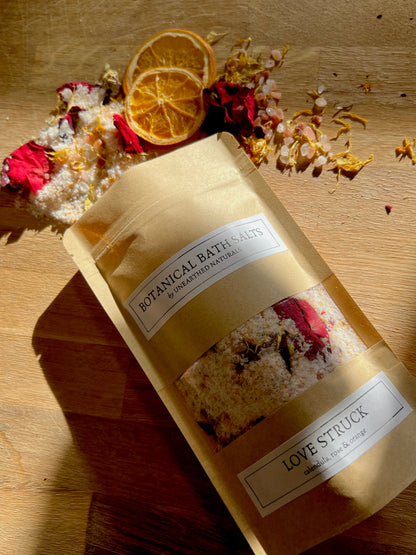 LOVE STRUCK - Calendula, Rose & Orange Botanical Bath Salts - - Bath Salts