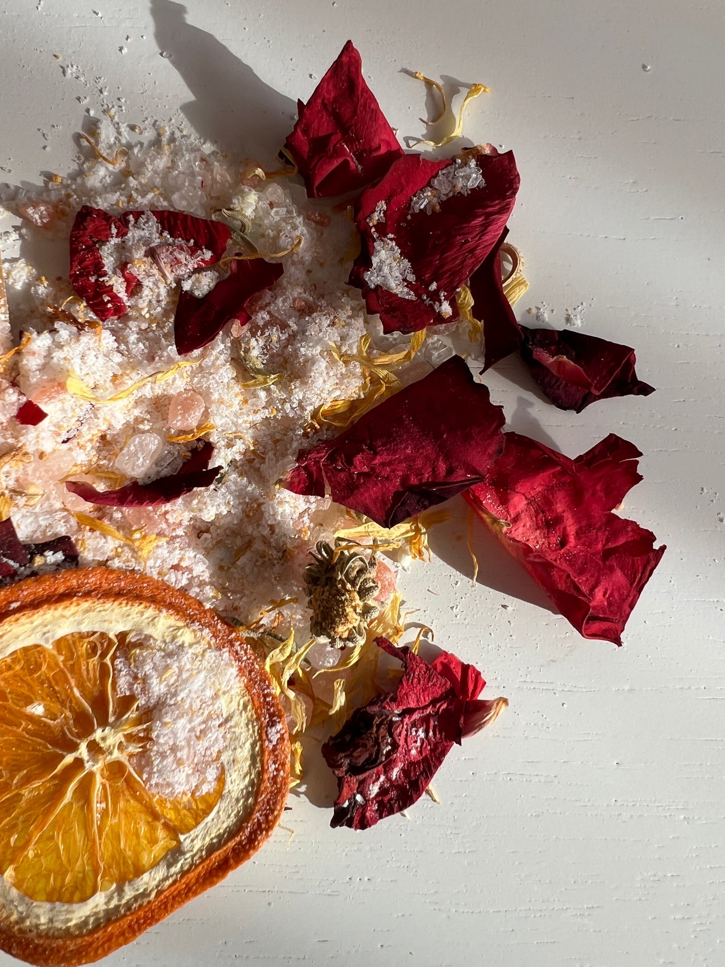 LOVE STRUCK - Calendula, Rose & Orange Botanical Bath Salts - - Bath Salts