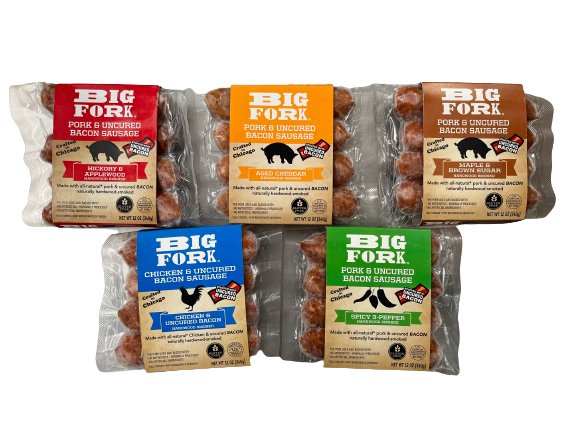 The Bacon Sausage Collection - All Five Flavors - - Encased Meats