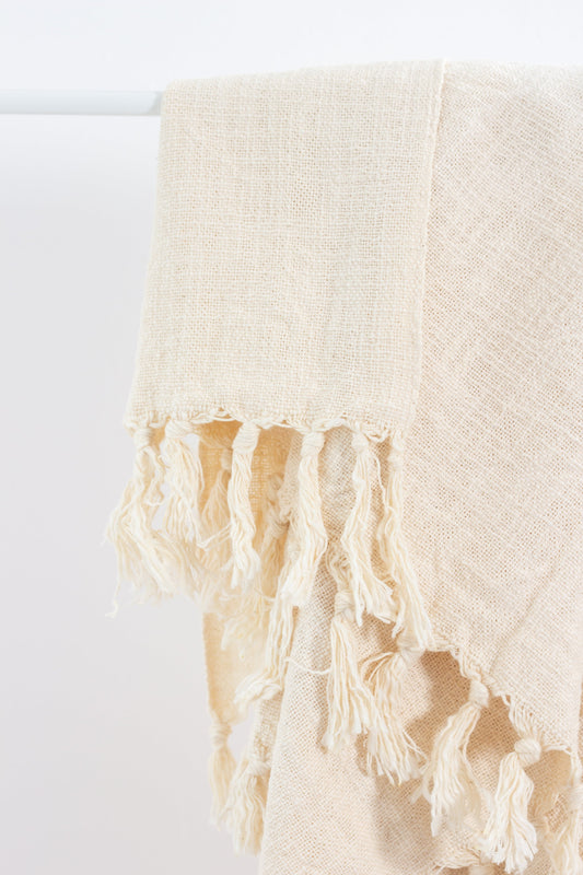 Pamuk Cotton Linen Towel - Bath Beach Towel 37'' x 73'' (90 cm x 180 cm) - Towels