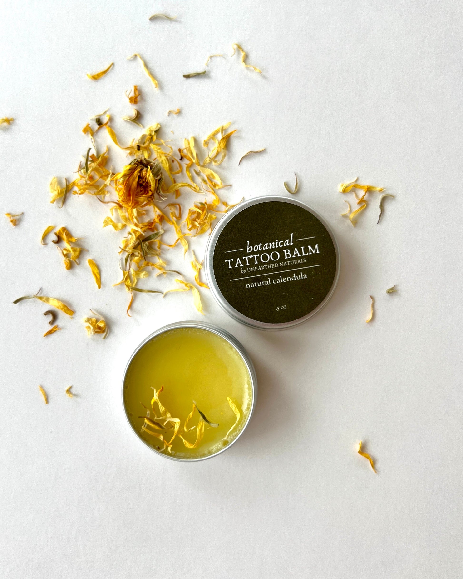Botanical Tattoo Balm - Calendula Salve - -