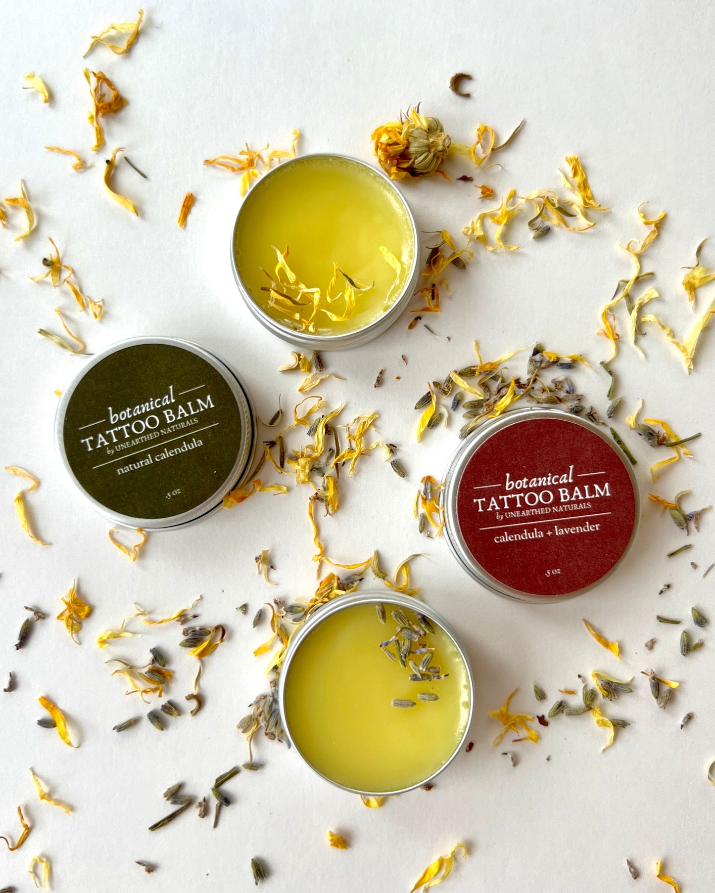 Botanical Tattoo Balm - Calendula Salve - -