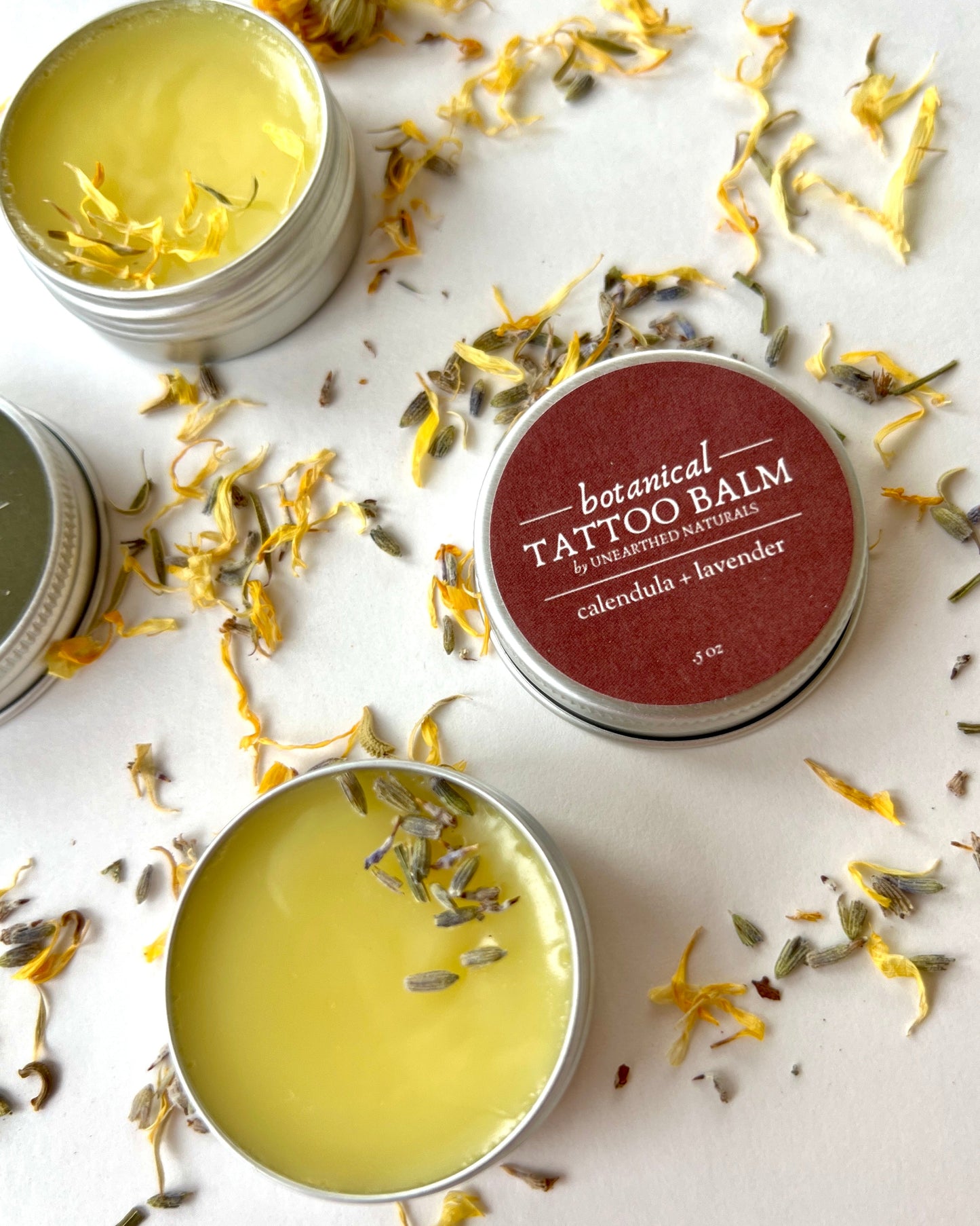 Botanical Tattoo Balm - Calendula Salve - -