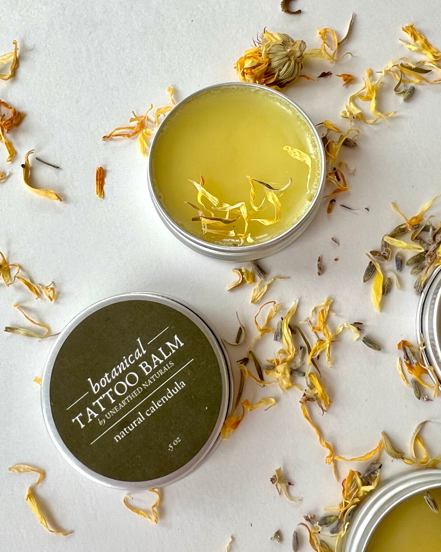 Botanical Tattoo Balm - Calendula Salve - Natural Calendula -