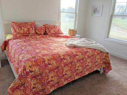 DaDa Bedding Lovely Pop of Colors Lightweight Reversible Quilted Bedspread Set (KBJ1625)- DaDalogy Bedding Collection- {{Product type}}