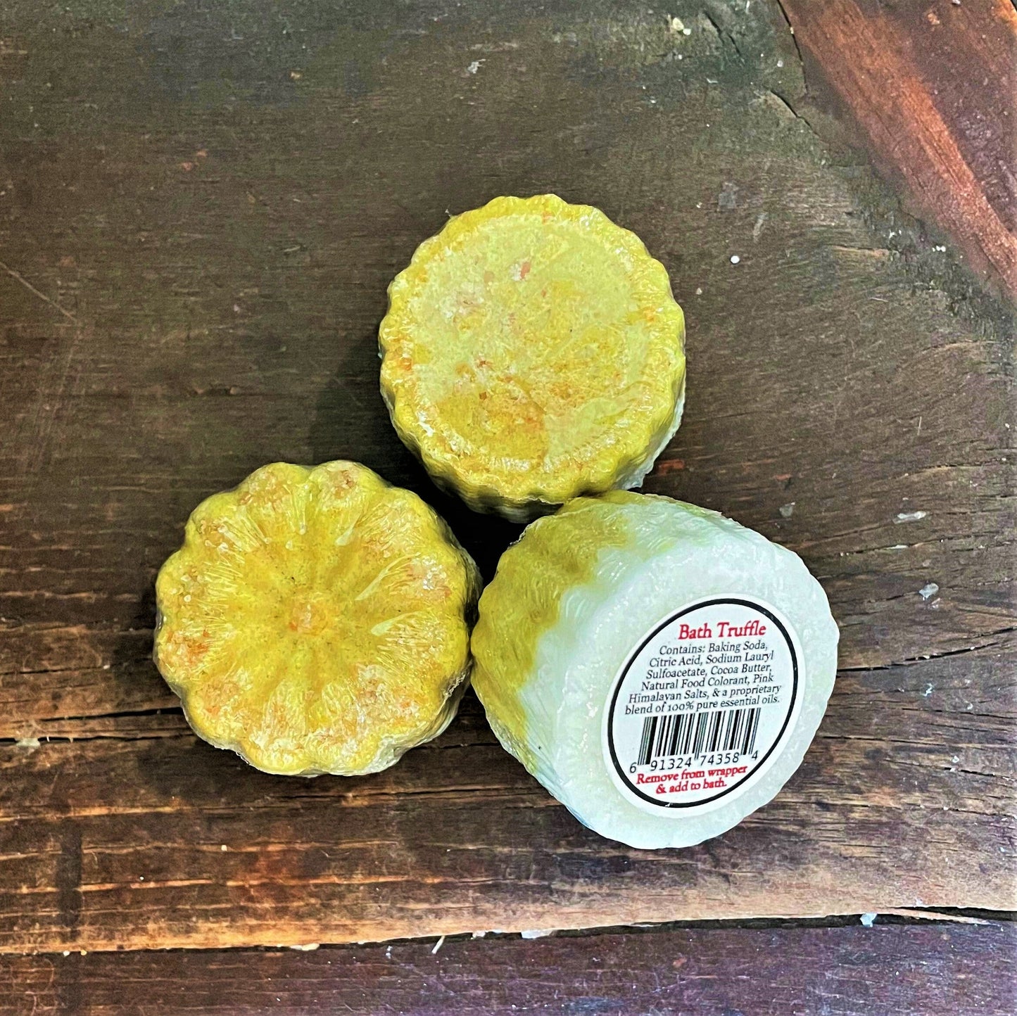 Bubble Bath Truffle - Mini Bubble Bath Bomb with Cocoa & Mango Butter - 1 Truffle - - Bath Truffles