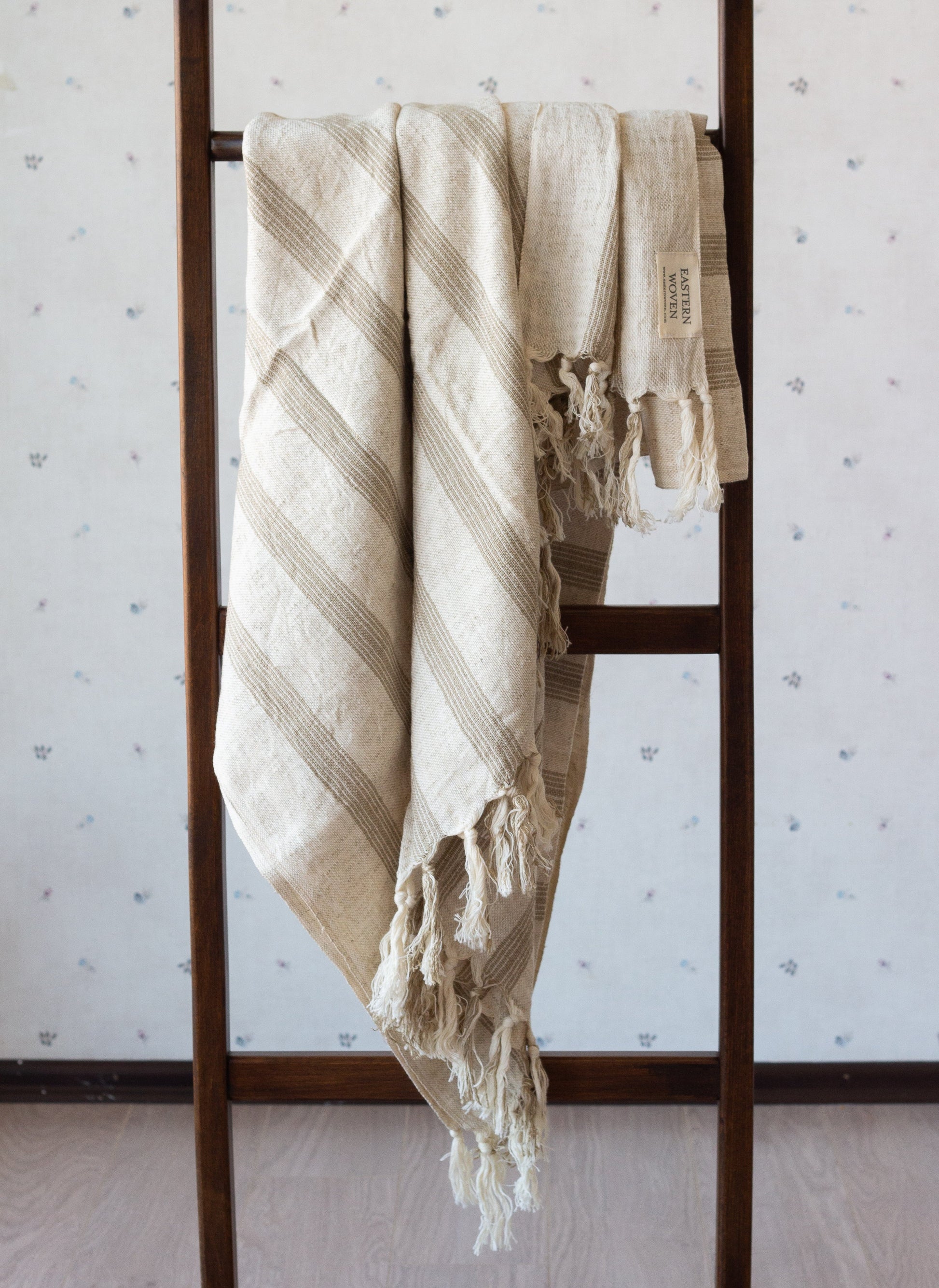Ciragan Cotton Linen Towel - - Towels