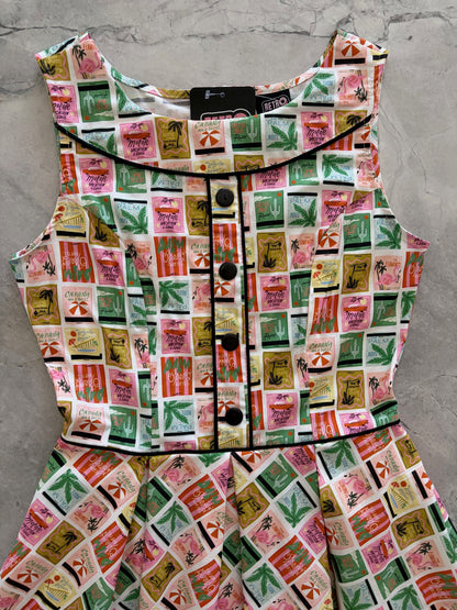 Elizabeth Dress in Paradise- Retrolicious- {{Product type}}