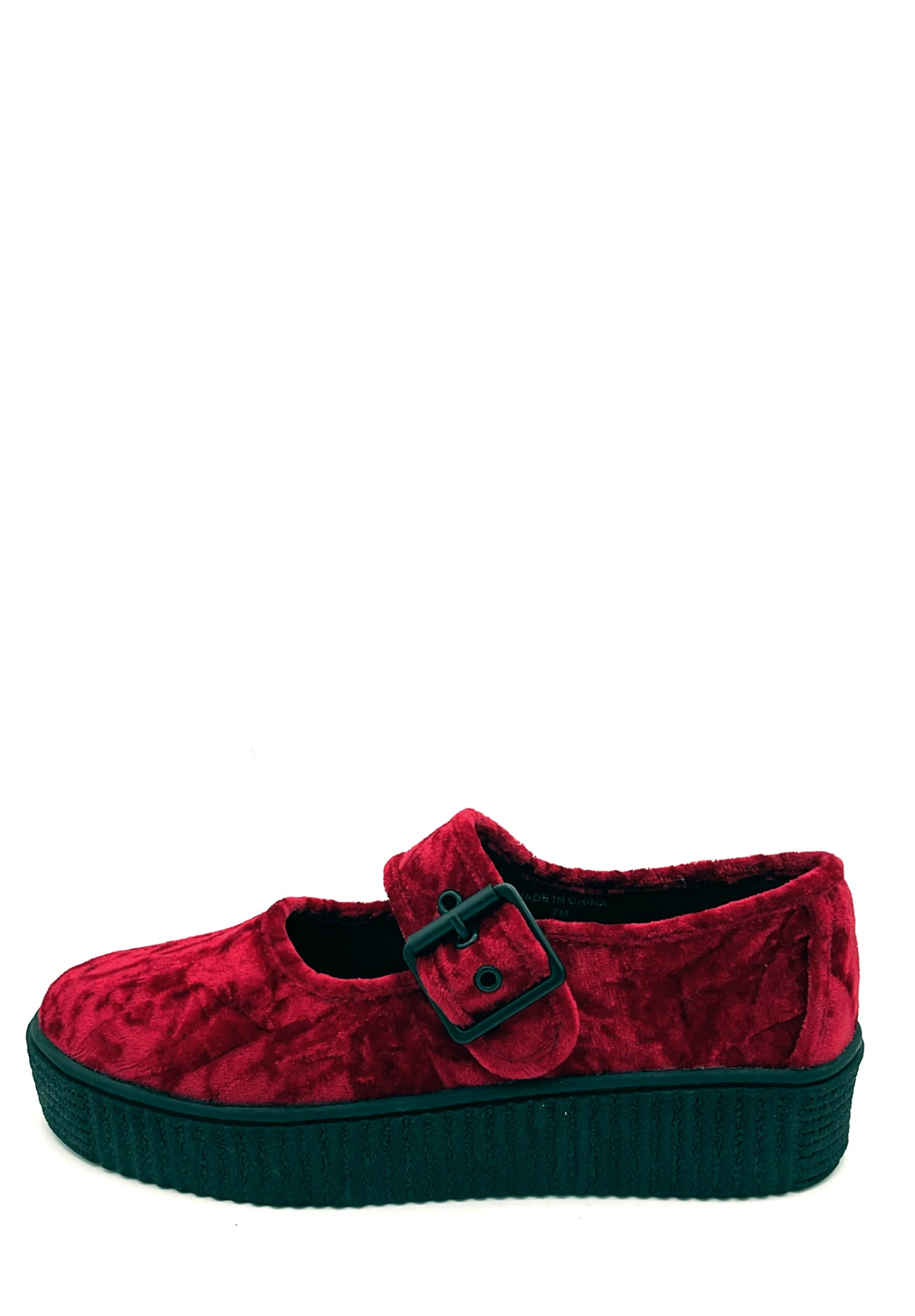Velvet Crush Maryjane Sneaker - Oxblood - - Sneakers