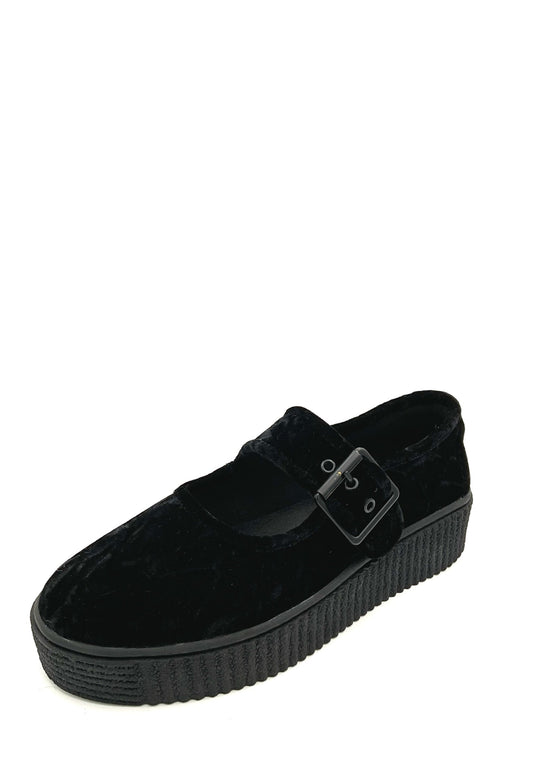 Velvet Crush Maryjane Sneaker - Black - - Sneakers