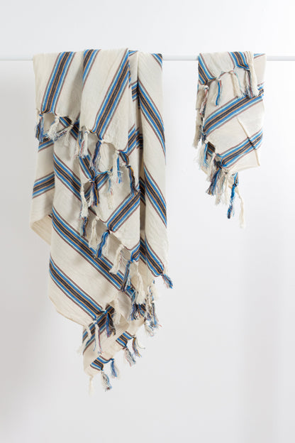 Ani Cotton Linen Towel - - Towels