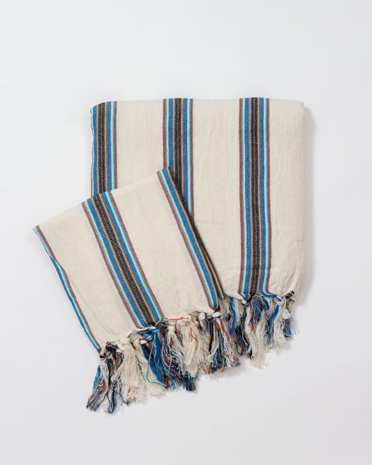Ani Cotton Linen Towel - Bath & Hand Towel Set 37'' x 73'' (90 cm x 180 cm) - Towels