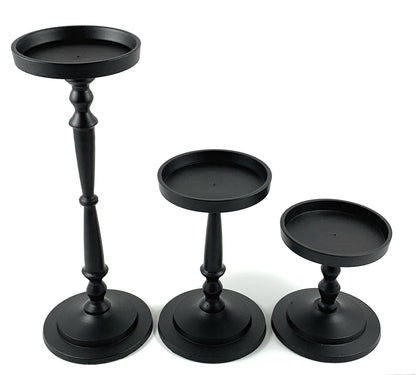 Vibhsa Pillar Candle Holder Sets of 3 - - home Decor