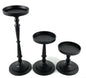Vibhsa Pillar Candle Holder Sets of 3 - - home Decor