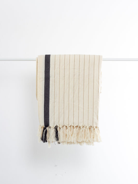 Drama Cotton Linen Towels - Bath Beach Towel 37'' x 73'' (90 cm x 180 cm) - Towels