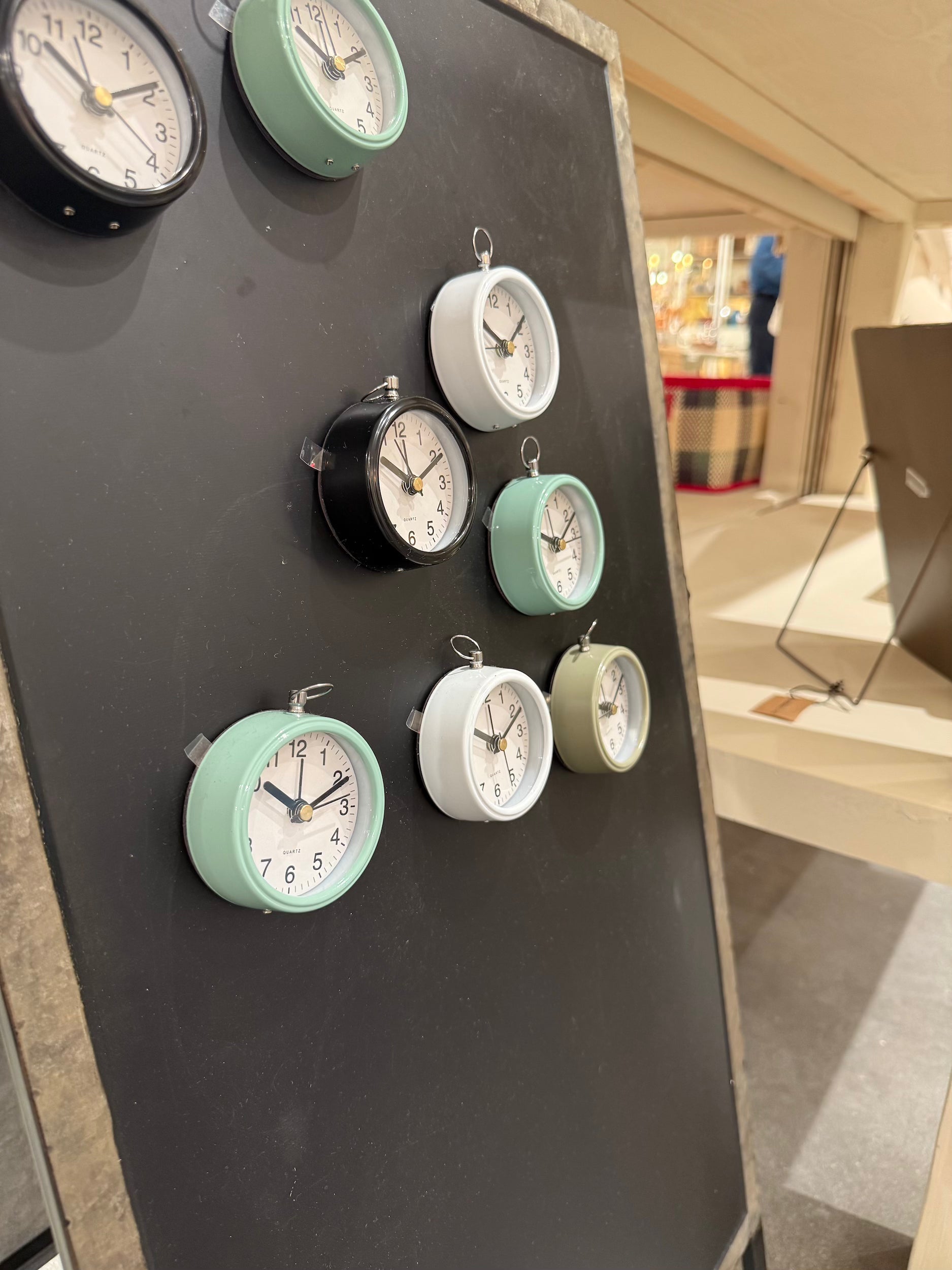 Magnetic Metal Mini Fridge Clock - - Kitchen & Bath