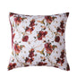 Tache Floral Hummingbirds Burgundy White Vintage Rose Garden Cushion Covers / Euro Sham (SD-7676) - 26 x 26 - Euro Sham / Cushion Cover