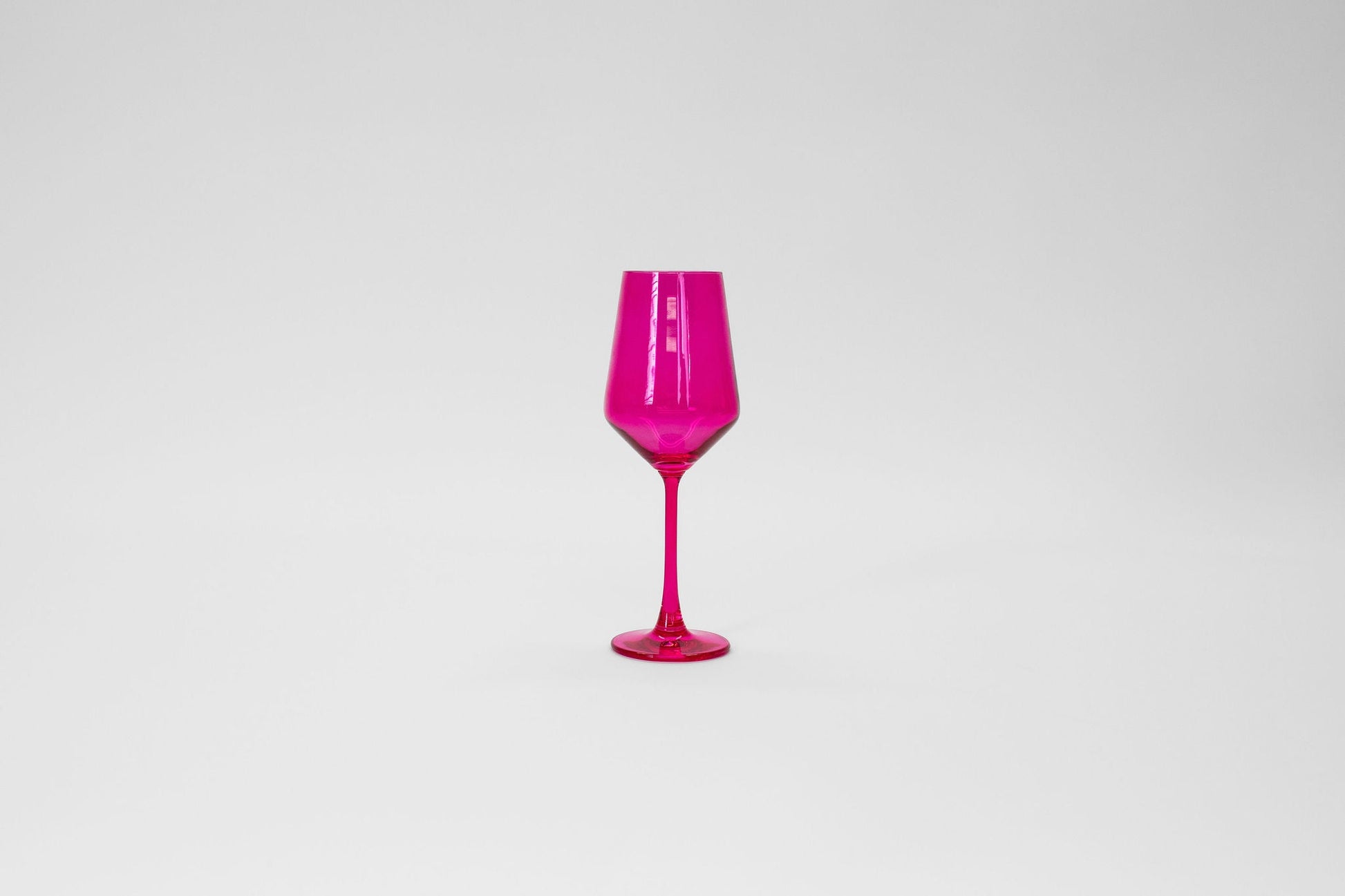 Hot Hot Pink - Stemless Colored Wine Glass - 1 Stemmed - Wine Glasses