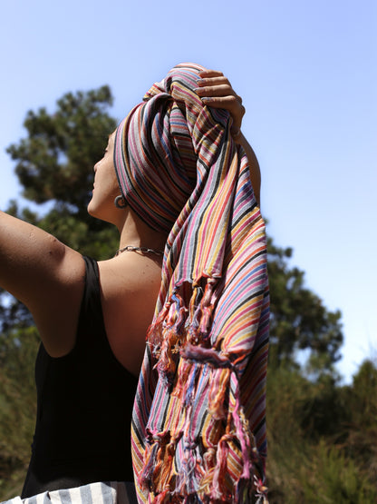 Antioch Cotton Linen Towels - - Towels