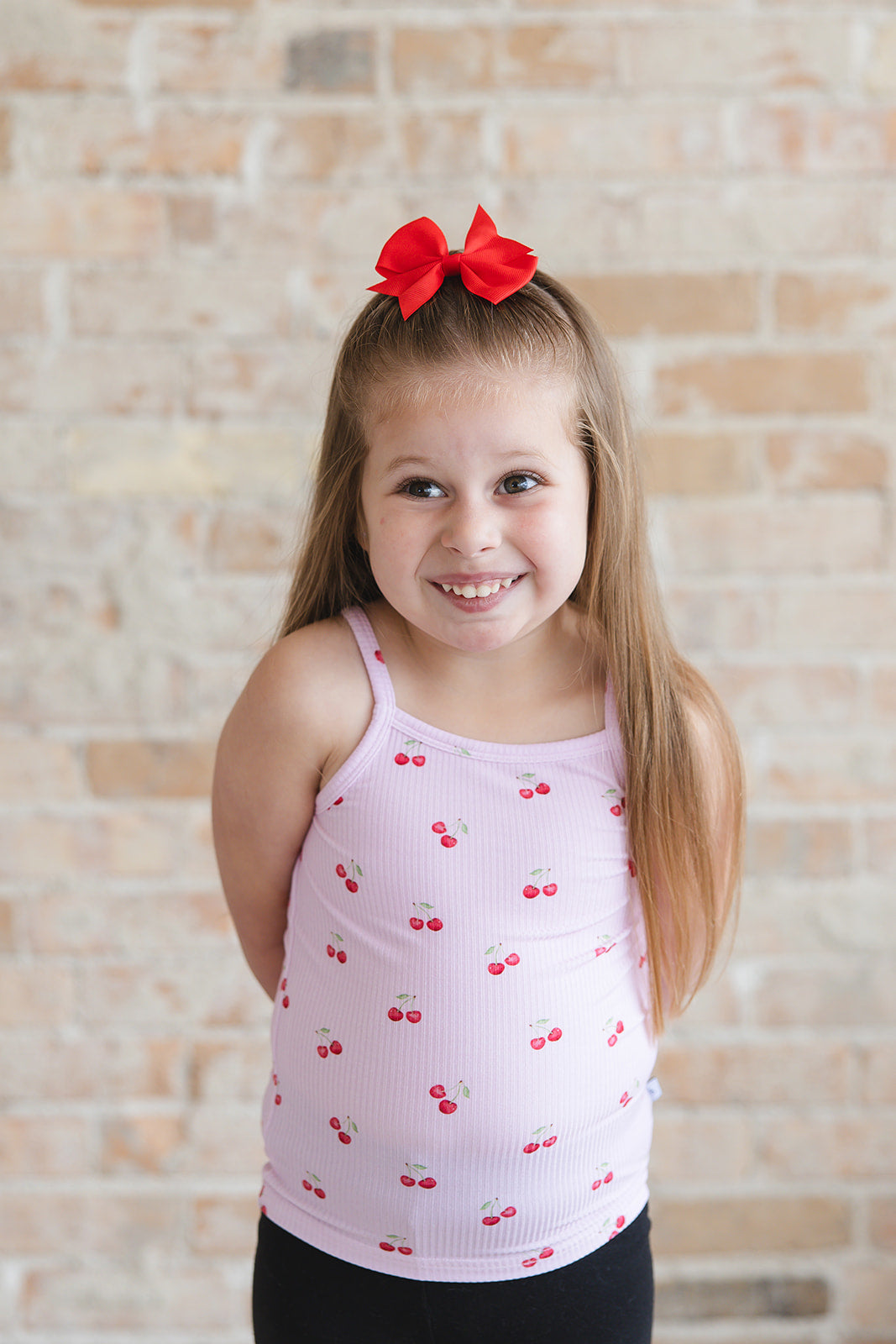 Cherry ribbed - Bamboo Tank - - top