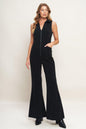 STREET ICON BLACK CORDUROY JUMPSUIT - BLACK - JUMPSUIT