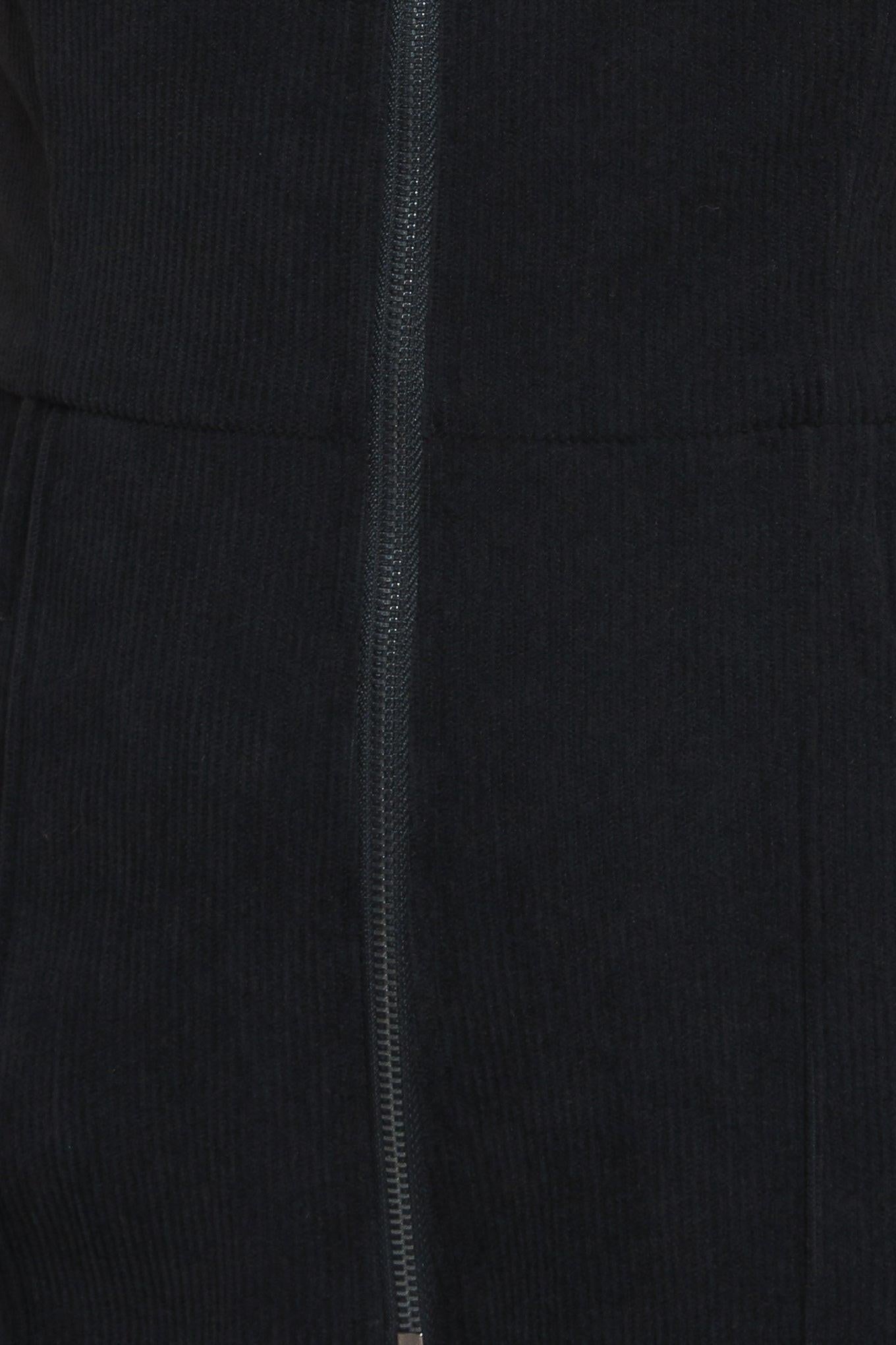 STREET ICON BLACK CORDUROY JUMPSUIT - - JUMPSUIT