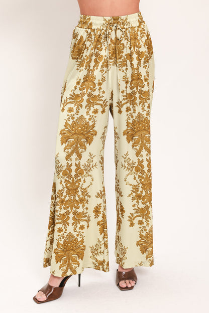 BAROQUE SUNSHINE WANDER WOVEN PANTS - - PANTS