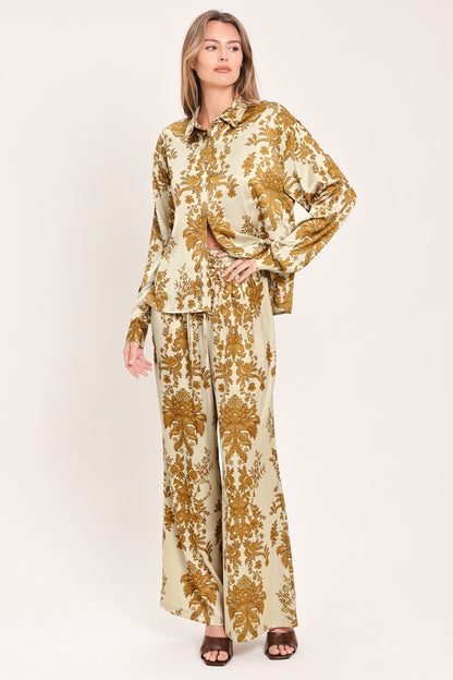 BAROQUE SUNSHINE WANDER WOVEN PANTS - - PANTS