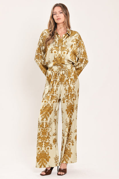 BAROQUE SUNSHINE WANDER WOVEN PANTS - - PANTS