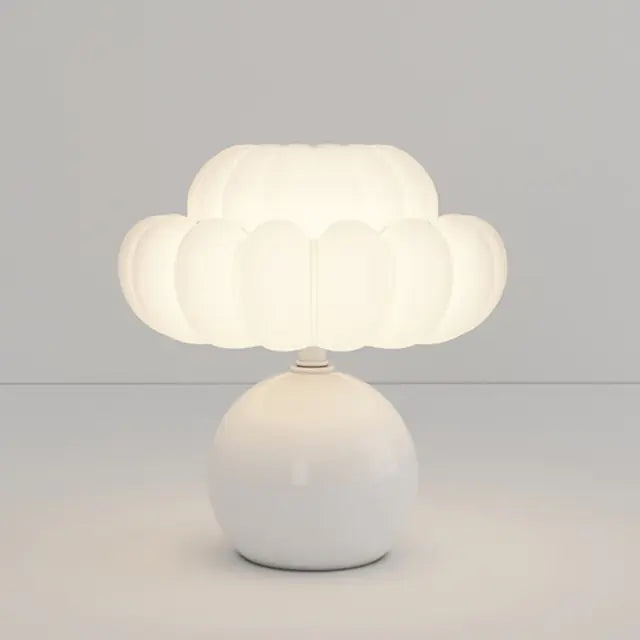 Cream Decorative Mushroom Table Lamp