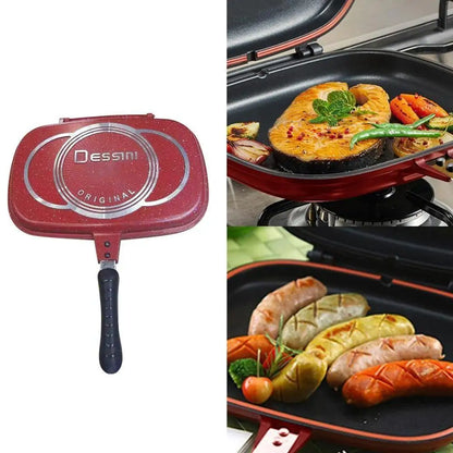 Die Cast Non-Stick Double Sided Fry Pan