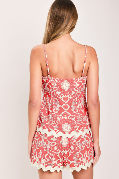 BEACH DATE DENIM TOP - - TOPS