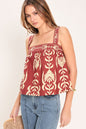 WAIKIKI SUNSET TOP - BURGUNDY - TOPS