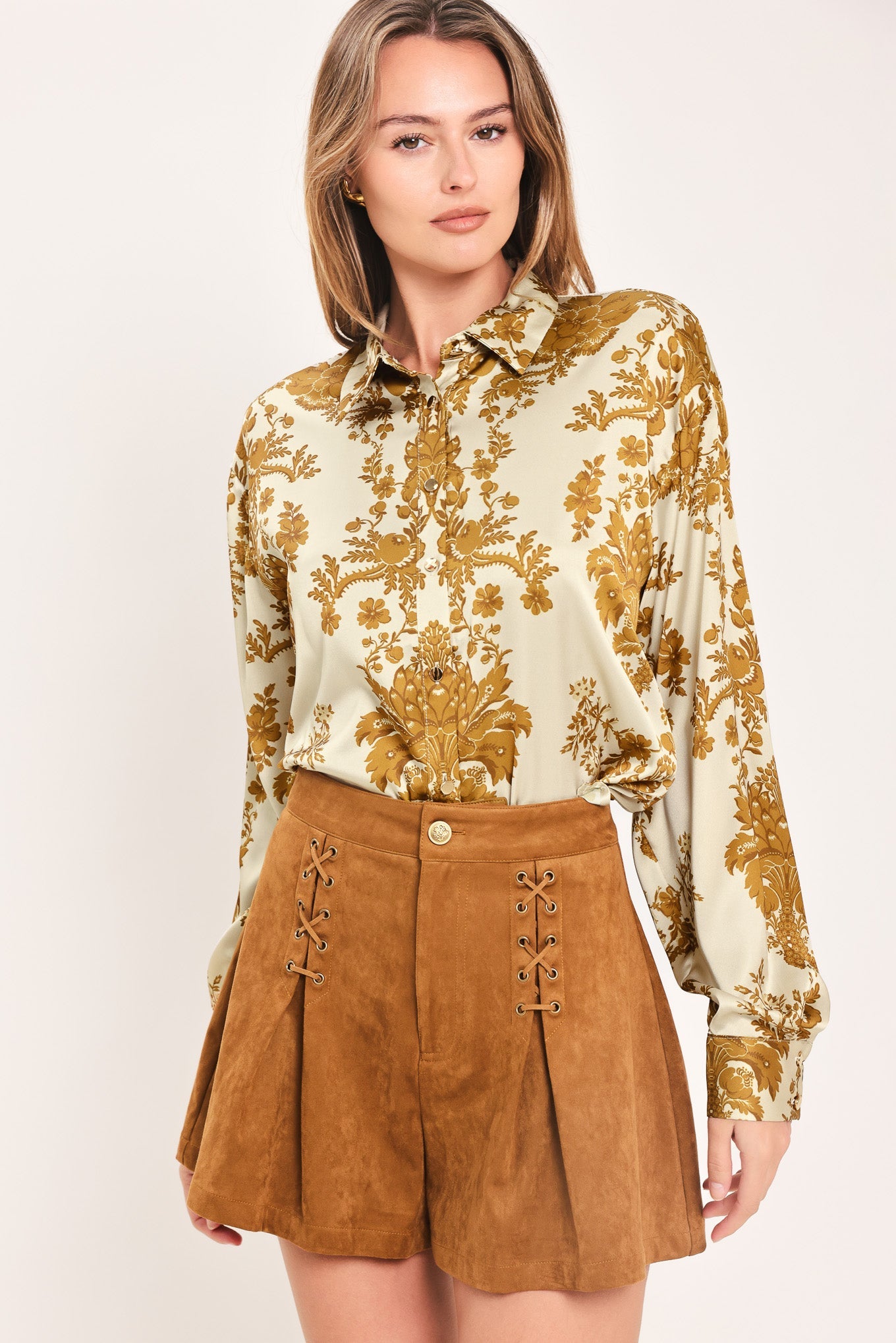 BAROQUE SUNSHINE WANDER WOVEN TOP - - TOPS