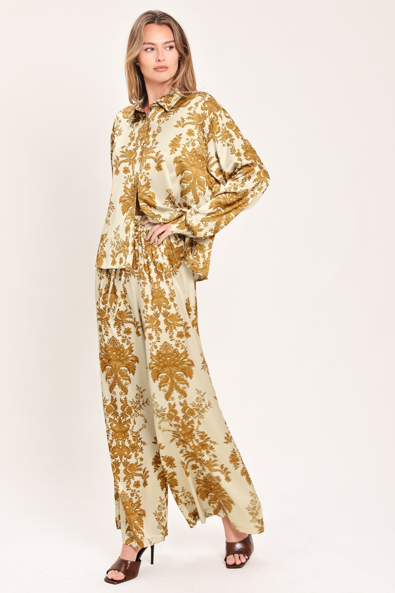 BAROQUE SUNSHINE WANDER WOVEN TOP - - TOPS