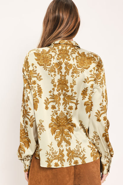 BAROQUE SUNSHINE WANDER WOVEN TOP - - TOPS