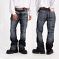 Men's High-Waist Gradient Casual Jeans Kia Day Design