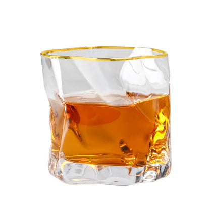 Unique Irregular-Shaped Whiskey Glass