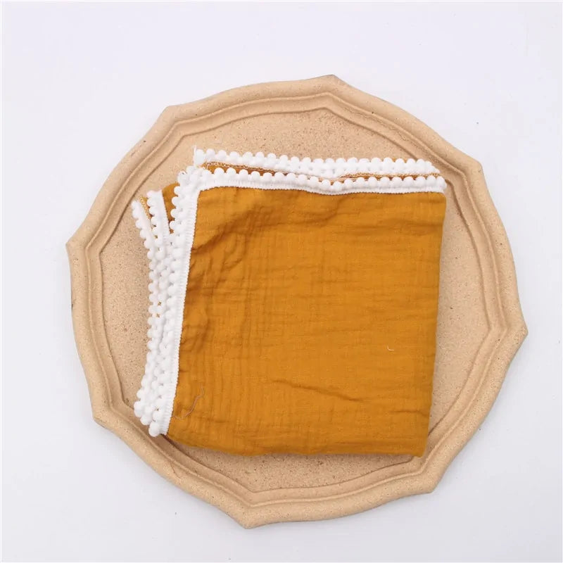 Organic Cotton Baby Tassel Blankets - Kia Day Design