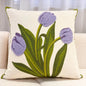 Floral Embroidered Pillow - Kia Day Design