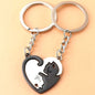 Cat Lovers Heart Keychain Pendant Kia Day Design