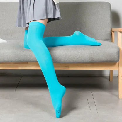 Solid Color Long Socks Kia Day Design