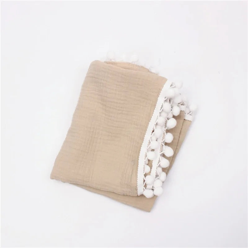 Organic Cotton Baby Tassel Blankets - Kia Day Design