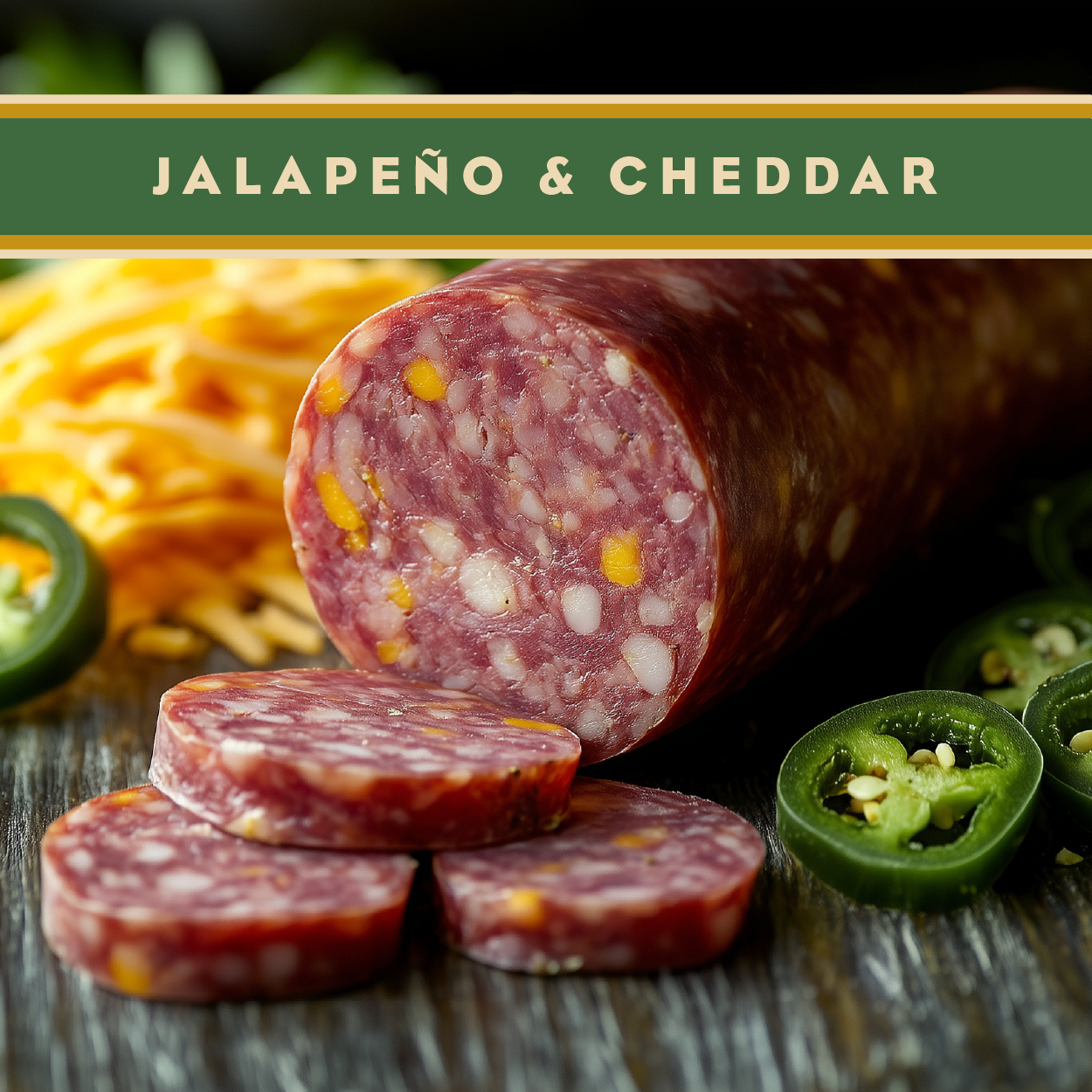 Jalapeño Cheddar Summer Sausage 12oz- Artas'n Meats- {{Product type}}