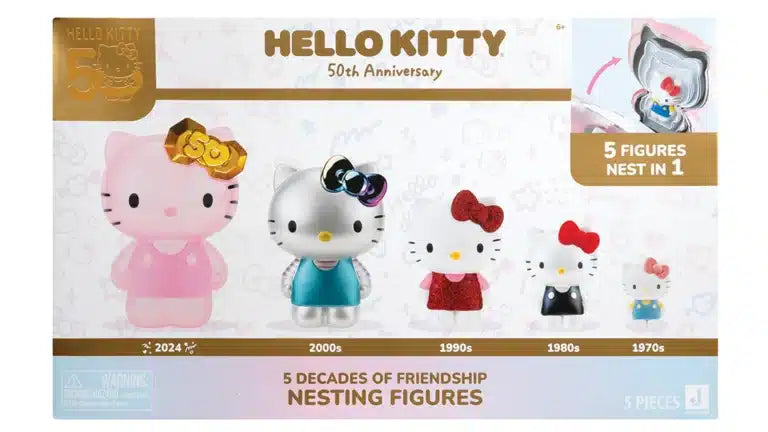Sanrio Hello Kitty & Friends - 5 Decades of Friendship Nesting Figures - - Toys